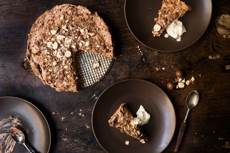 Απολαυστικό cheesecake σοκολάτας που φτιάχνεται χωρίς ψήσιμο
