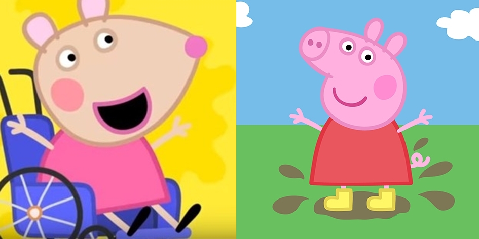 H καινούρια φίλη της Peppa Pig είναι η Mandy Mouse και κινείται με αναπηρικό αμαξίδιο (video)