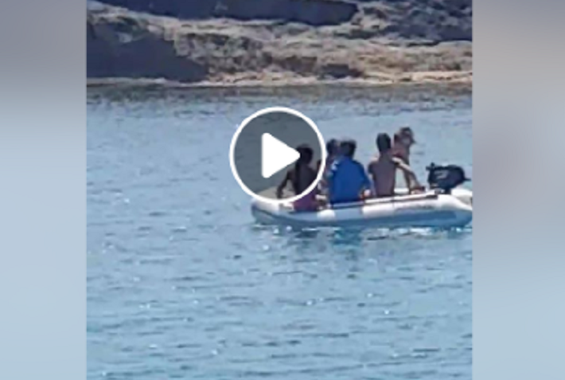 Δεκάχρονος οδηγεί φουσκωτή βάρκα με άλλους 5 ανήλικους σε κυπριακή παραλία!