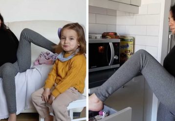 Μαμά που γεννήθηκε χωρίς χέρια μας δείχνει πώς φροντίζει το παιδί της με τα πόδια της