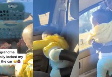 Γιαγιά κλείδωσε κατά λάθος μωρό 1,5 έτους στο αυτοκίνητο - Ο πανέξυπνος τρόπος που κατάφερε να βγει (video)
