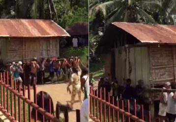 Κουβάλησαν στα χέρια το σπίτι του παππού για να μένει κοντά στα παιδιά και τα εγγόνια του (βίντεο)